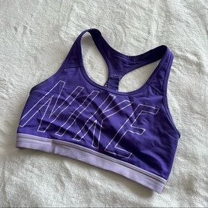 Nike Sports Bra Purple Cross Strap